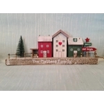 Scandinavian Wooden Village Scene (38cm)