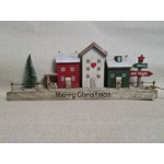 Scandinavian Wooden Village Scene (38cm)