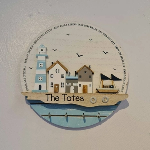 Nautical Wooden Key Holder