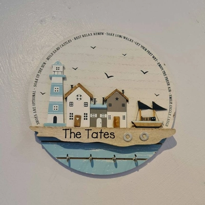 Nautical Wooden Key Holder