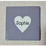 Ceramic Heart Coaster