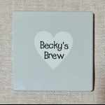 Ceramic Heart Coaster