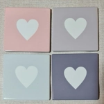 Ceramic Heart Coaster