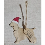 Personalised Wooden Christmas Tree Decorations. Childrens Stocking Filler Present. Personalised Snow