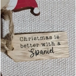 Personalised Wooden Christmas Tree Decorations. Childrens Stocking Filler Present. Personalised Snow