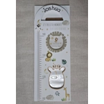 Personalised Height Chart With Photos. New Baby Gift, First Birthday Present, Christening Gift. Wood