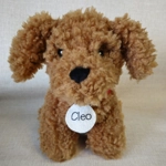 Personalised Cockapoo Cuddly Toy, 10/15 Inch Plush Dog Birthday Present. Cavashon, Poodle, Spaniel,