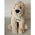 Personalised Cockapoo Cuddly Toy, 10/15 Inch Plush Dog Birthday Present. Cavashon, Poodle, Spaniel,