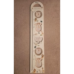 Personalised Height Chart With Photos. New Baby Gift, First Birthday Present, Christening Gift. Wood
