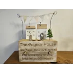 Wooden Family Home Ornament. Beautiful Engraved Christmas Present/  Birthday Present Fo