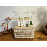 Wooden Family Home Ornament. Beautiful Engraved ..