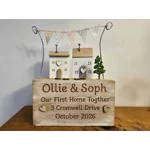 Wooden Family Home Ornament. Beautiful Engraved Christmas Present/  Birthday Present Fo