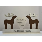 Reindeer Plaque Christmas Ornament