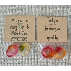 Engagement/Hen Do Party Favours Put a Ring On It (x10)