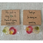 Engagement/Hen Do Party Favours Put a Ring On It (x10)