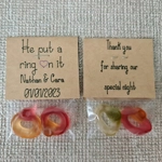 Engagement/Hen Do Party Favours Put a Ring On It (x10)