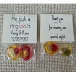 Engagement/Hen Do Party Favours Put a Ring On It (x10)