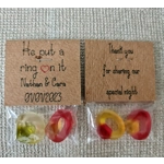 Engagement/Hen Do Party Favours Put a Ring On It (x10)