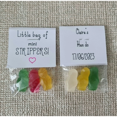 Mini Stripper Party Favours (x5)