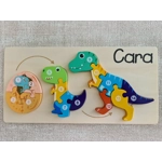Children's Wooden Jigsaw. Dinosaur / Crocodile ECO Birthday Gift
