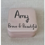 Travel Jewellery Box - Pale Pink