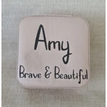 Travel Jewellery Box - Pale Pink