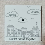 House Coaster New Home Present / New House Gift. Neighbours, First Home