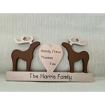 Reindeer Plaque Christmas Ornament