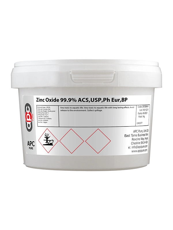 500g Zinc Oxide 99.9% ACS,USP,Ph Eur,BP