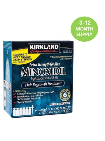 Kirkland Signature Minoxidil | Hair Growth Treatment 3-12 months