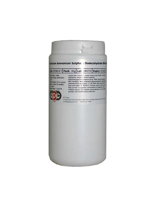 1kg Aluminium Ammonium Sulphate Dodecahydrate 99%