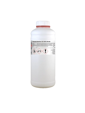 1L Ammonia Solution 33-34% SG0.88
