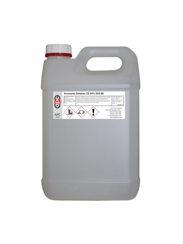 5X 5L Ammonia Solution 33-34% SG0.88