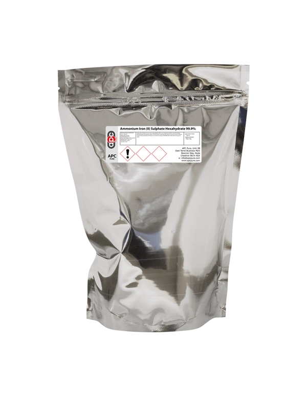 100g Ammonium Iron (II) Sulphate Hexahydrate 99.9% Foil Pouch