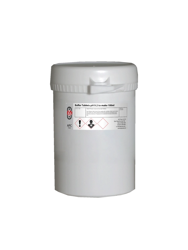 50 pack Buffer Tablets pH 9.2 to make 100ml