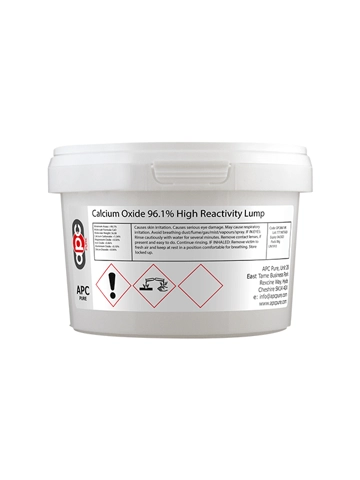 500g Calcium Oxide 92% Medium Reactivity Lump