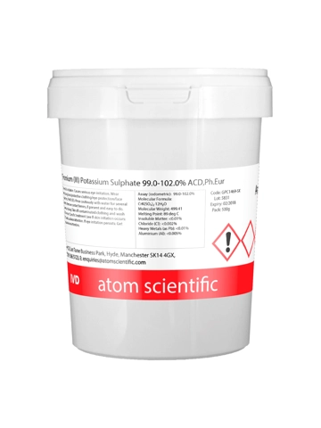 1kg Chromium (III) Potassium Sulphate 99.0-102.0% ACD,Ph.Eur