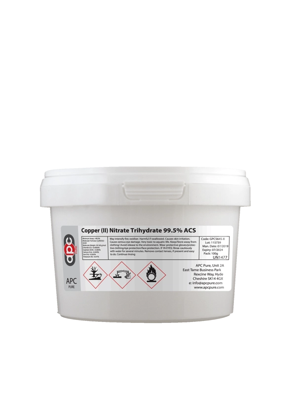 500g Copper II Nitrate Trihydrate 99.5% ACS