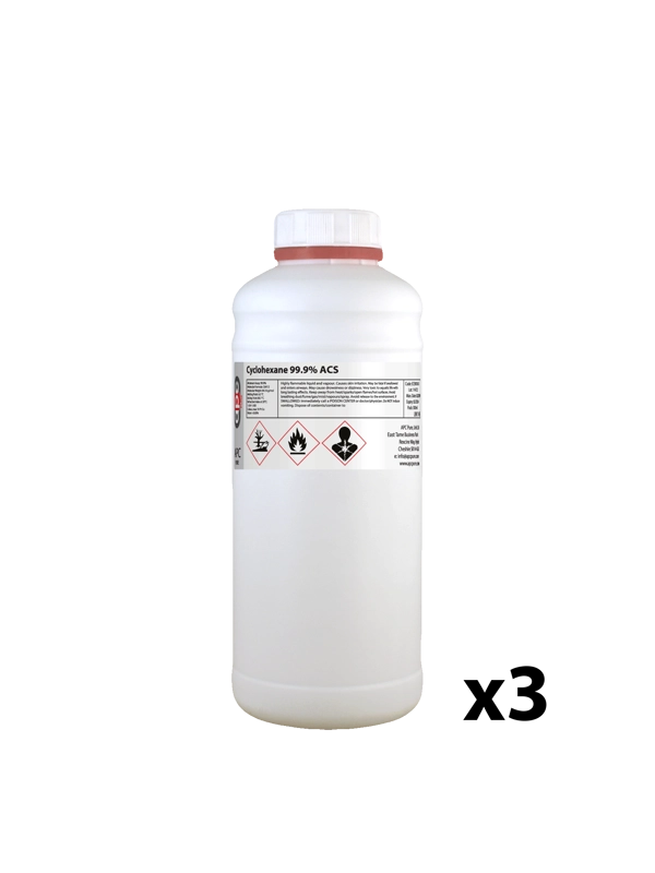 3x1l Cyclohexane 99.9% ACS