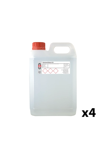 4x 5l Deionised Water ACS