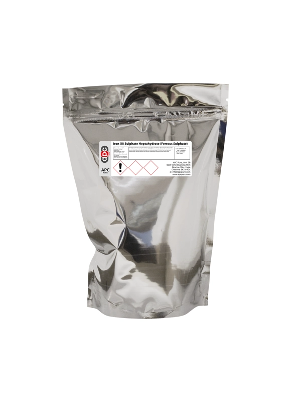 100G ebayferroususlphatefoil Iron (II) Sulphate Heptahydrate (Ferrous Sulphate) Foil Pouch