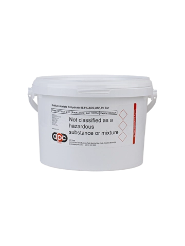 2.5kg Sodium Acetate Trihydrate 99.5% ACS,USP,Ph Eur