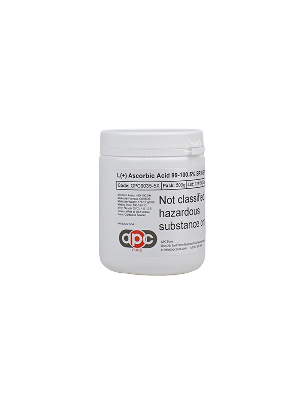 500g L(+) Ascorbic Acid 99-100.5% BP,USP,FCC