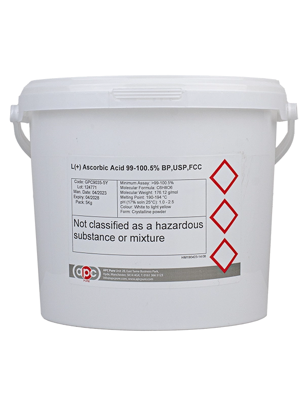 5KG L(+) Ascorbic Acid 99-100.5% BP,USP,FCC
