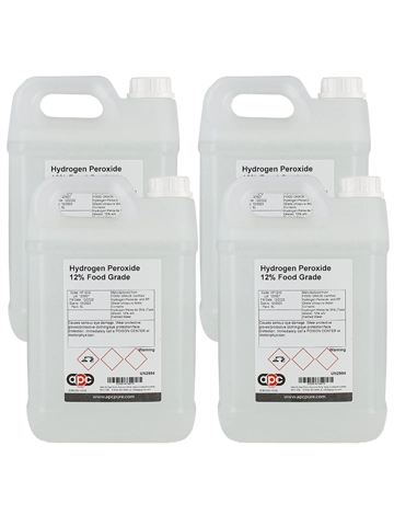 4X5L Hydrogen Peroxide 12% Food Grade