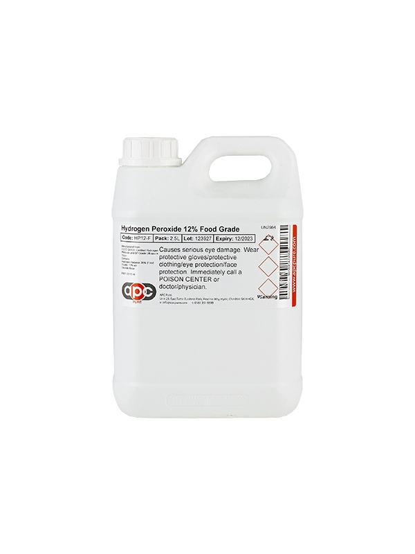 2.5L Hydrogen Peroxide 12% Food Grade