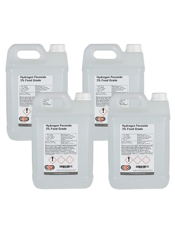4X5L Hydrogen Peroxide 3% BP Food Grade (10 vols)