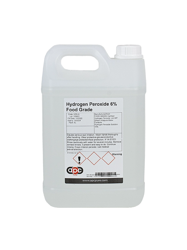 5L Hydrogen Peroxide 6% Food Grade