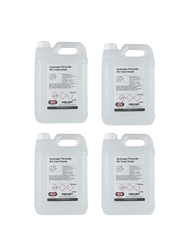 4X5L Hydrogen Peroxide 9% Food Grade (30 vols)