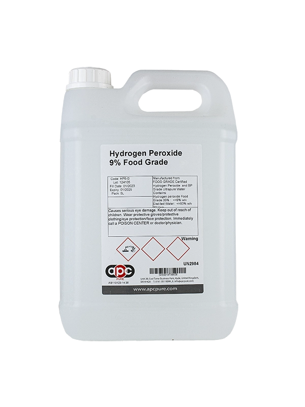 5L Hydrogen Peroxide 9% Food Grade (30 vols)